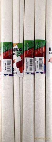 Bibuła marszczona 01 biała 10szt [SZKOŁA]