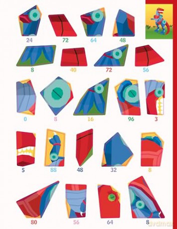 Learn by Sticker: Multiplication: Use Math to Create 10 Awesome Robots!: 6 [KSIĄŻKA]