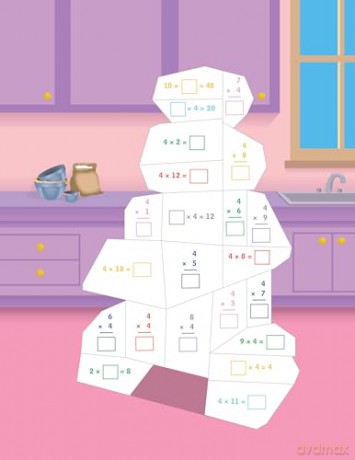 Learn by Sticker: Multiplication: Use Math to Create 10 Awesome Robots!: 6 [KSIĄŻKA]