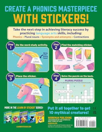 Learn by Sticker: Word Study: Use Phonics to Create 10 Mythical Creatures!: 5 [KSIĄŻKA]