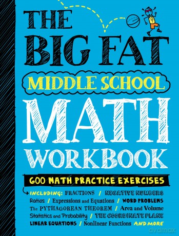 The Big Fat Middle School Math Workbook: 600 Math Practice Exercises (Big Fat Notebooks) [KSIĄŻKA]