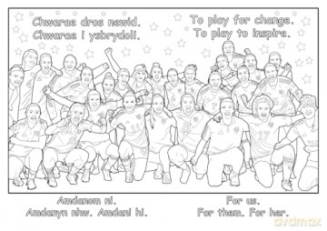 Llyfr Lliwio Pel-droed Cymru | Wales Football Colouring Book NEW EDITION - Anne Cakebread [KSIĄŻKA]