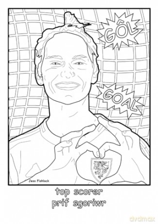 Llyfr Lliwio Pel-droed Cymru | Wales Football Colouring Book NEW EDITION - Anne Cakebread [KSIĄŻKA]