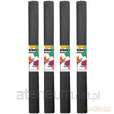 Bibuła marszczona 30 czarna 10szt [SZKOŁA]