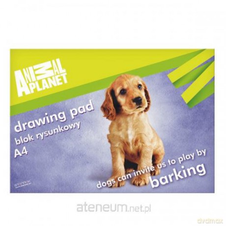 Blok rysunkowy A4 Animal Planet Cute 20szt [SZKOŁA]