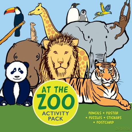 At the Zoo Activity Pack: Pencils, Poster, Puzzles, Stickers, Postcard [KSIĄŻKA]