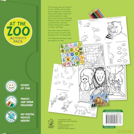 At the Zoo Activity Pack: Pencils, Poster, Puzzles, Stickers, Postcard [KSIĄŻKA]
