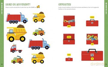 Construction Site Preschool Activity Book: Fun Learning with Trucks, Tools, and Mighty Machines - LIV Wan [KSIĄŻKA]