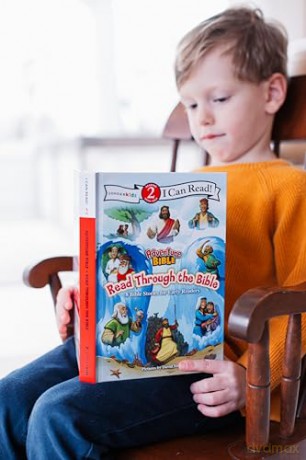 Adventure Bible Read Through the Bible: 8 Bible Stories for Early Readers (Level 2 I Can Read) - David Miles [KSIĄŻKA]