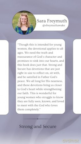 Strong and Secure: 100 Devotions for Young Women - Michelle Nietert [KSIĄŻKA]