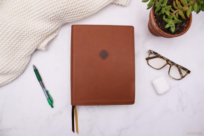 Amplified Journal the Word Bible, Leathersoft, Brown: Reflect, Take Notes, or Create Art Next to Your Favorite Verses - Zondervan [KSIĄŻKA]