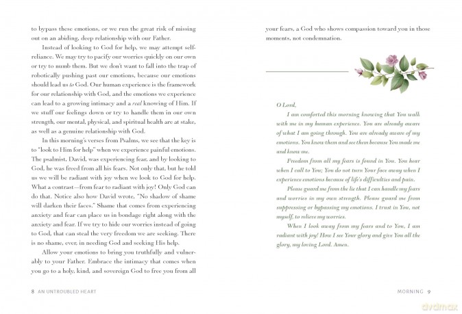 An Untroubled Heart: Calming Anxiety and Finding God's Peace (A 30-Day Morning and Evening Devotional) - Kara Stout [KSIĄŻKA]