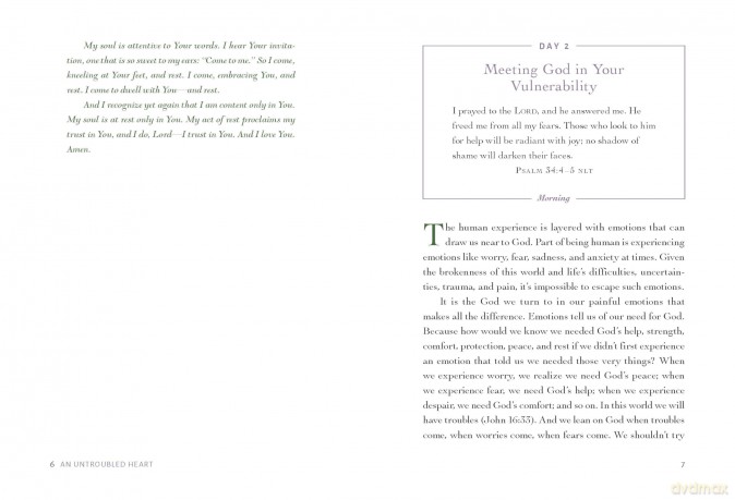 An Untroubled Heart: Calming Anxiety and Finding God's Peace (A 30-Day Morning and Evening Devotional) - Kara Stout [KSIĄŻKA]