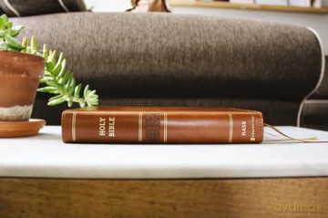 NASB, Personal Size Bible, Large Print, Leathersoft, Brown, Red Letter, 1995 Text, Comfort Print: Nasb, Personal Size Bible, Leathersoft, Brown, Red Letter, 1995 Text, Comfort Print - Zondervan [KSIĄŻKA]