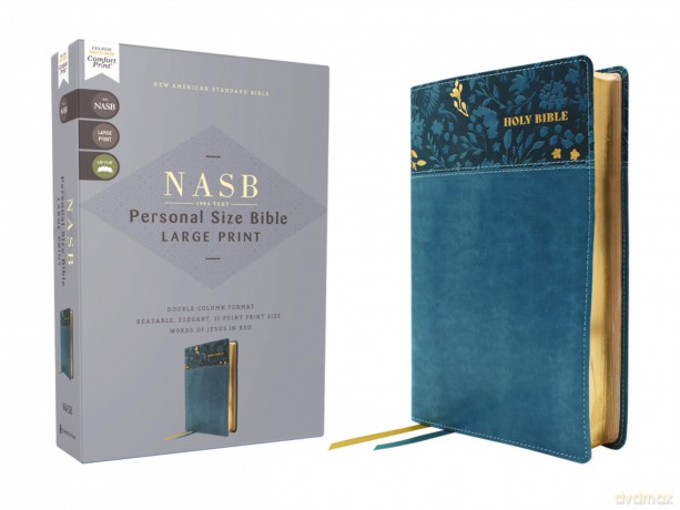 NASB, Personal Size Bible, Large Print, Leathersoft, Teal, Red Letter, 1995 Text, Comfort Print: Nasb, Personal Size Bible, Leathersoft, Teal, Red Letter, 1995 Text, Comfort Print - Zondervan [KSIĄŻKA]