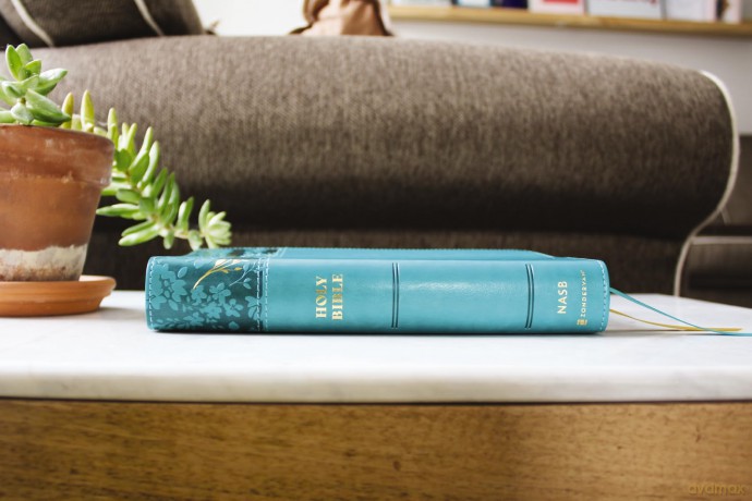NASB, Personal Size Bible, Large Print, Leathersoft, Teal, Red Letter, 1995 Text, Comfort Print: Nasb, Personal Size Bible, Leathersoft, Teal, Red Letter, 1995 Text, Comfort Print - Zondervan [KSIĄŻKA]