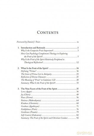 The Psychology of the Fruit of the Spirit: The Biblical Portrayal of the Christlike Character and Its Development - Zoltán Dörnyei [KSIĄŻKA]