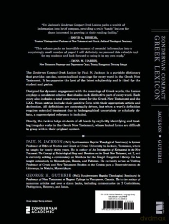 Zondervan Compact Greek Lexicon - Paul Norman Jackson [KSIĄŻKA]
