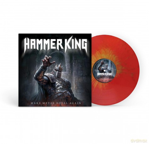 Hammer King: Make Metal Royal Again (Red/Gold Splatter In Gatefold) [Winyl]