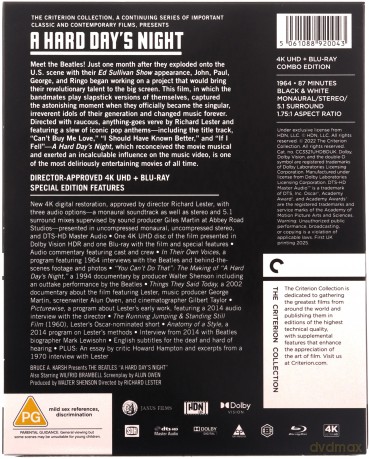 A Hard Day's Night [Blu-Ray 4K]+[Blu-Ray]
