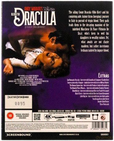 Andy Warhol Presents - Blood For Dracula 1974 (Krew dla Draculi) [Blu-Ray 4K]