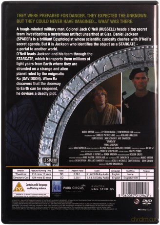 Stargate (Gwiezdne wrota) [DVD]