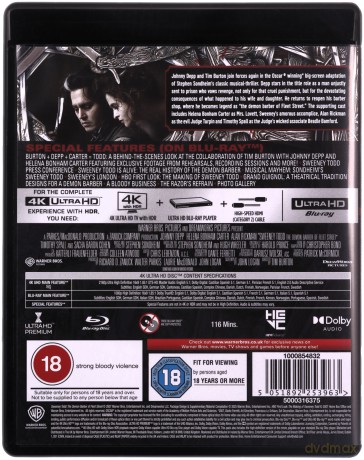 Sweeney Todd (Sweeney Todd: Demoniczny golibroda z Fleet Street) [Blu-Ray 4K]