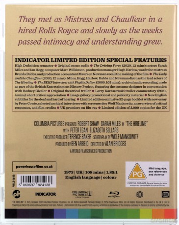 The Hireling (Limited) [Blu-Ray]