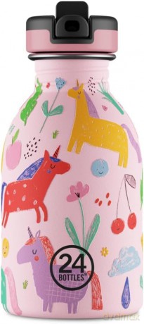 Butelka ze sportową nakrętką 24 Bottles - Kids Collection - Urban Bottle 250 ml w. Sports Lid - Magic Friends