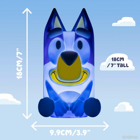 Bluey lampka GloBuddies z dźwiękiem (wysokość: 18 cm) / Bluey Light GloBuddies with sound (high: 18 cm)