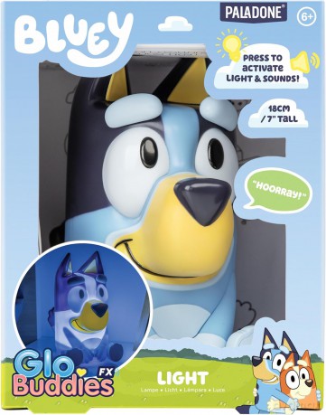 Bluey lampka GloBuddies z dźwiękiem (wysokość: 18 cm) / Bluey Light GloBuddies with sound (high: 18 cm)
