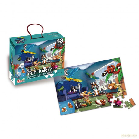48 el. Jumbo Party Zwierząt domowych [PUZZLE]