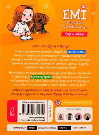 Akcje w wakacje. Emi i Tajny Klub Superdziewczyn (Tom 4) - Agnieszka Mielech [KSIĄŻKA]