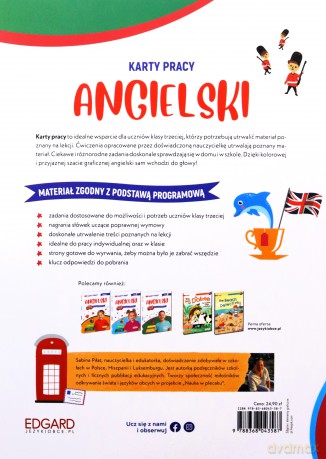 Angielski. Klasa 3. Karty pracy - Sabina Piłat [KSIĄŻKA]