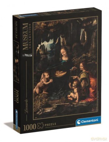 CLEMENTONI 1000 el. museum Leonardo The Virgin of the Rocks 39767 [PUZZLE]