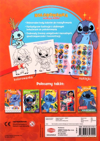Disney Stitch Kolorowanka według kod KKO-9106 [KSIĄŻKA]