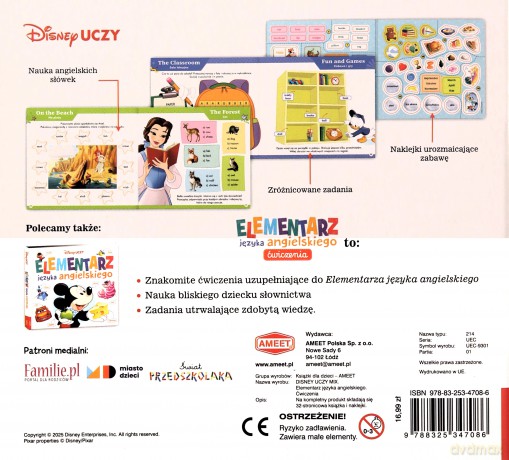 Disney uczy Elementarz języka angielskiego Ćwiczenia UEC-9301 [KSIĄŻKA]