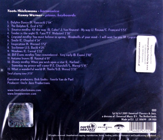Thielemans Toots: Thielemans&Werner [CD]