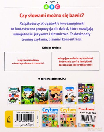 Krzyżówki i inne łamigłówki. Książkożercy [KSIĄŻKA]