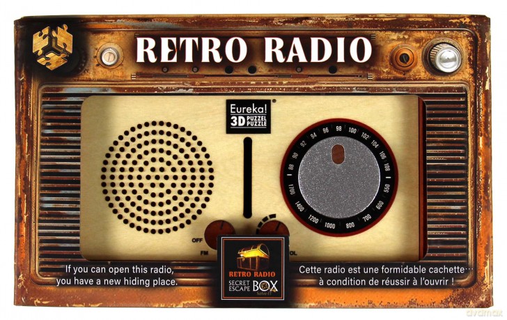 Łamigłówka Escape Box Retro Radio Secret poziom 2/4 [GRA]