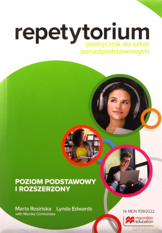 Repetytorium Podręcznik do szkół ponadpodstawowych Język angielski Poziom podstawowy i rozszerzony Pack z arkuszami [KSIĄŻKA]