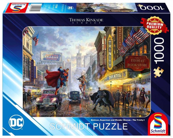 SCHMIDT 1000 el. PQ T.Kinkade Batman Wonder Woman Superman 113547 [PUZZLE]