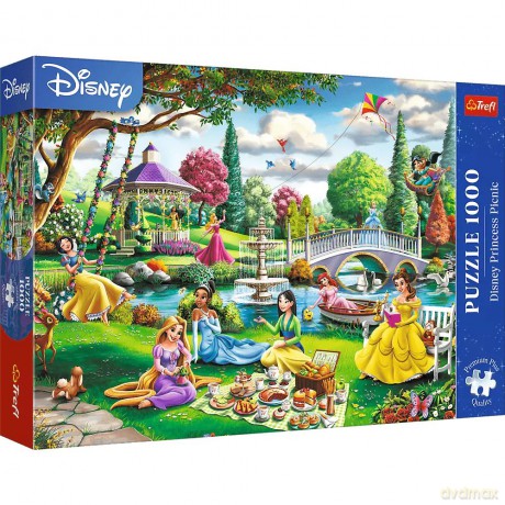 TREFL 1000 el. - Premium Plus - Piknik z Księżniczkami Disney [PUZZLE]