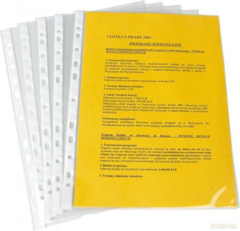 Koszulka A4 groszkowa 100szt [SZKOŁA]