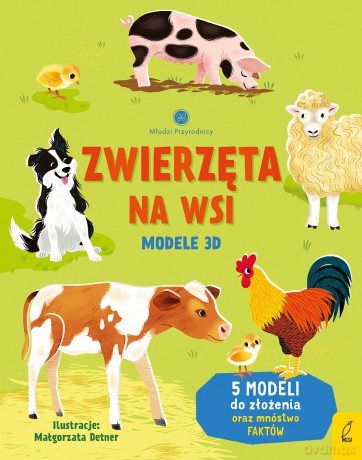 Zwierzęta na wsi. Modele 3D. Młodzi przyrodnicy - Abigail Wheatley [KSIĄŻKA]