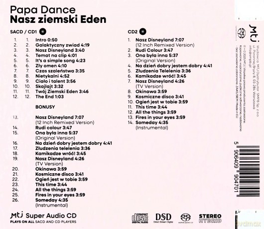 Papa Dance: Nasz ziemski EDEN [SACD]