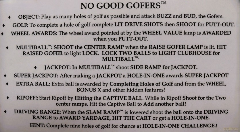 No Good Gofers Flipper