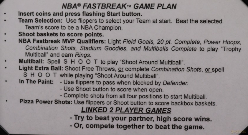 NBA Fastbreak Flipper