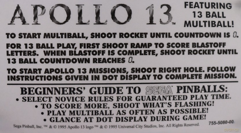 Apollo 13 Flipper