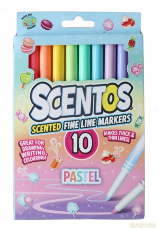 Pachnące Flamastry - Pastelowe 10 Szt.